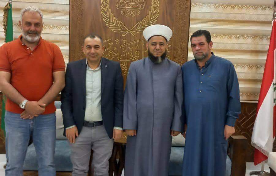مفتي راشيا يستقبل وفدًا ضم الشيخ مصعب كنعان والمختارين أبو عثمان&nbsp;وبعلبكي