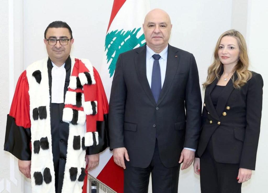 القاضي أحمد رامي الحاج يؤدي اليمين القانونية أمام الرئيس جوزاف&nbsp;عون