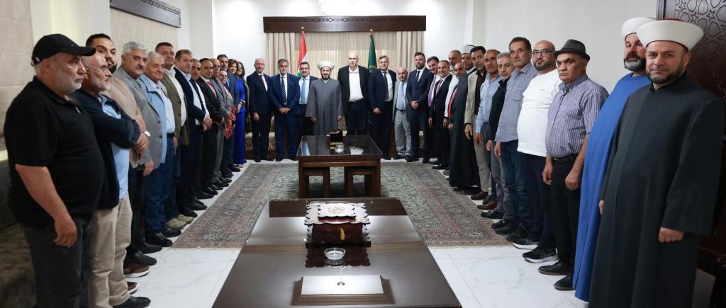 مفتي زحلة والبقاع يستقبل وفد المدراء العامين