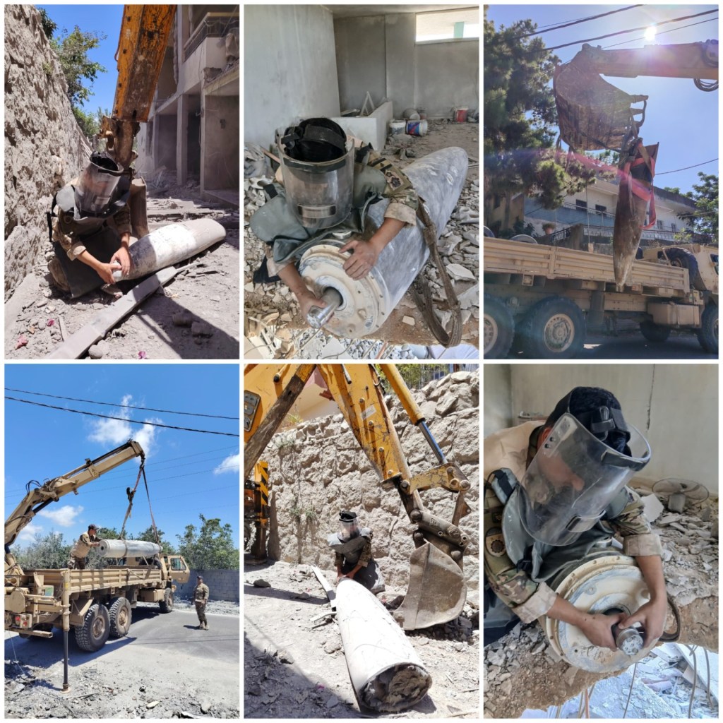 الجيش يواصل إزالة مخلفات العدوان الإسرائيلي
