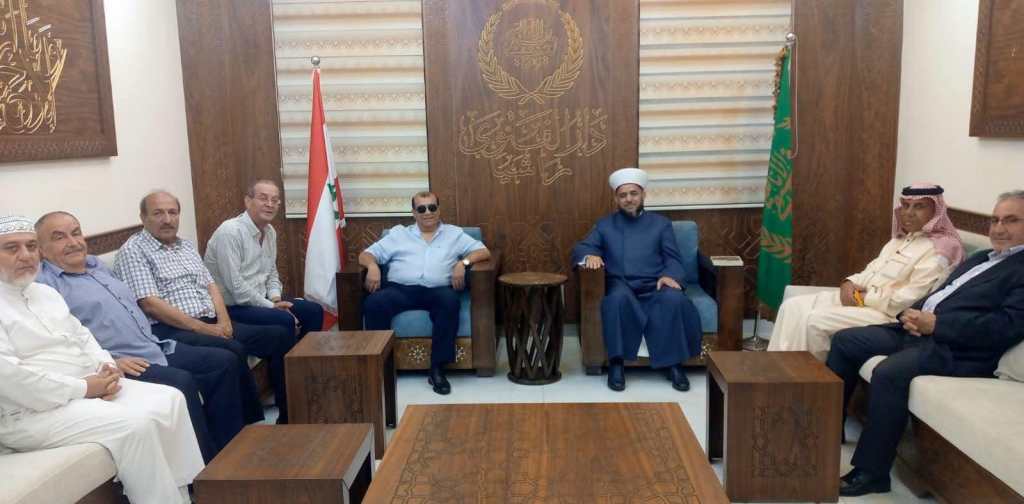 مفتي راشيا يستقبل وفدًا من كامد اللوز ويبحث شؤون المنطقة&nbsp;وقضاياها